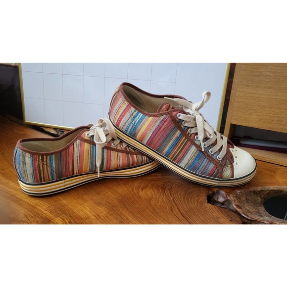 Paul Smith Men Shoes Multicolor Signature Striped Like New main image 11